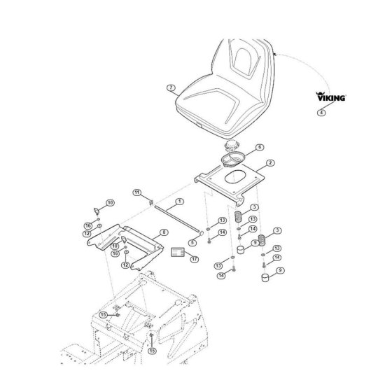 Seat for Stihl/Viking MT 4112.1 S