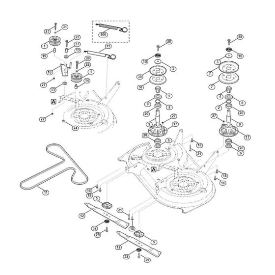 Blade Drive for Stihl/Viking Mowers