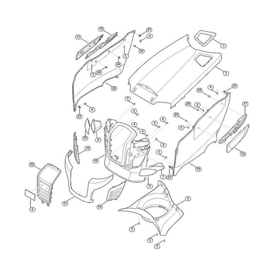 Engine Hood for Stihl/Viking