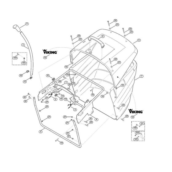 Grass Catcher Bag for MT 5097.0