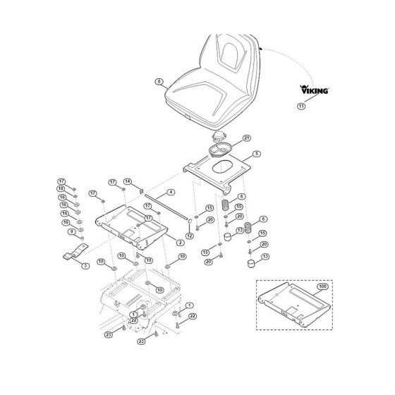 Seat for Stihl/Viking Mowers
