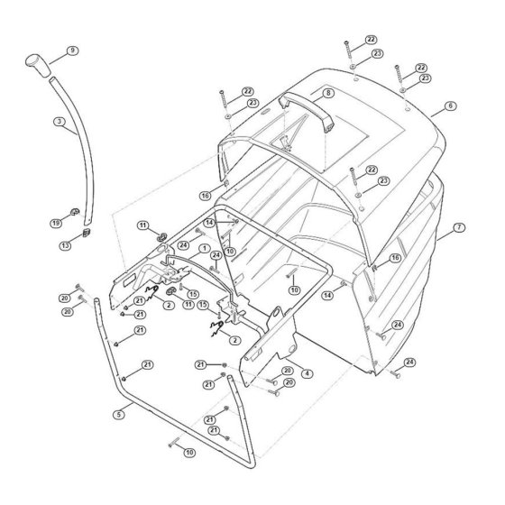 Grass Catcher Bag for MT 5097.1