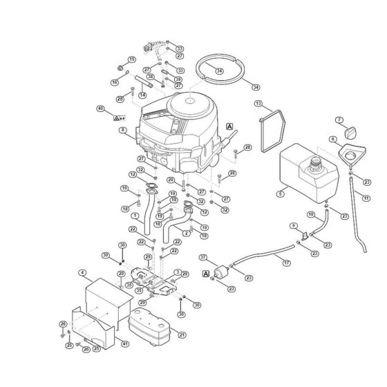 Engine, Tank for Stihl/Viking
