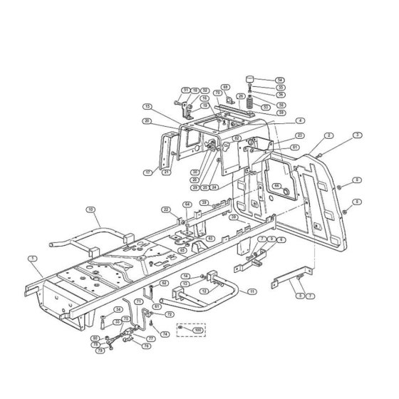 Frame for MT 545 Mowers