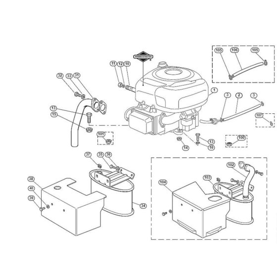 Engine for Stihl/Viking MT 545