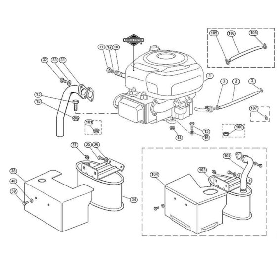 Engine for Stihl/Viking MT 585