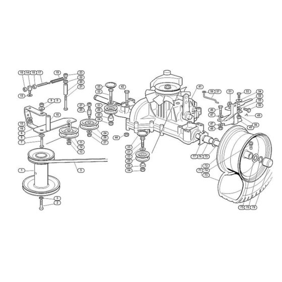 Gearbox for Stihl/Viking MT 585