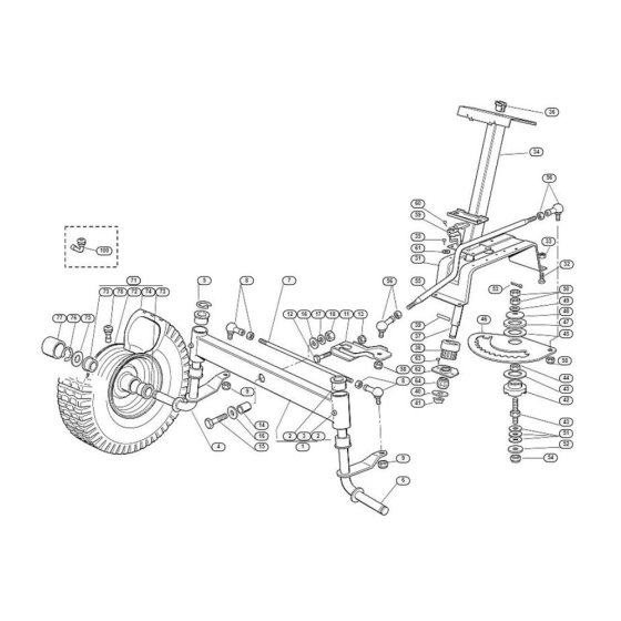 Steering for Stihl/Viking MT 585 L