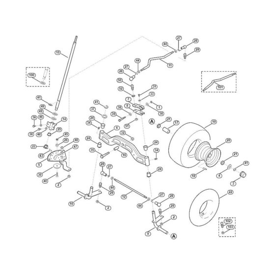 Steering for Stihl/Viking Mowers