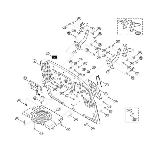 Back Panel for Stihl/Viking Mowers