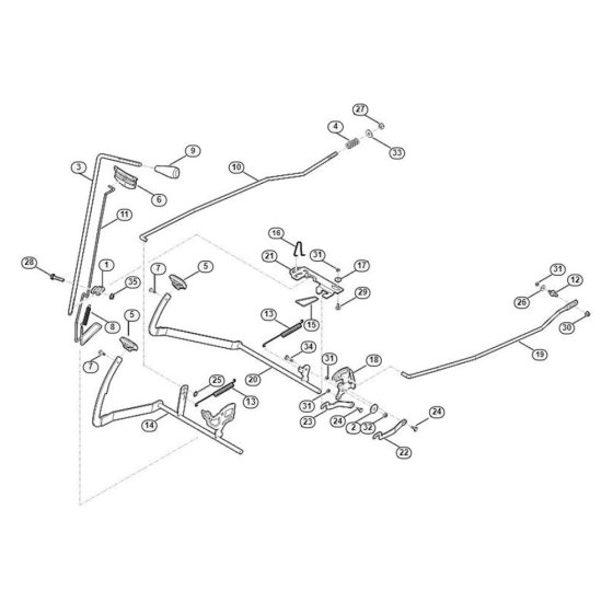 Brake & Control Lever for Mowers