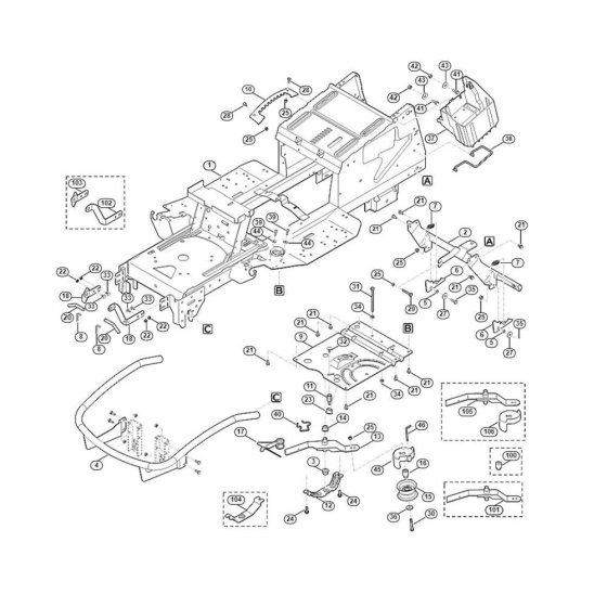 Frame for Stihl/Viking Mowers