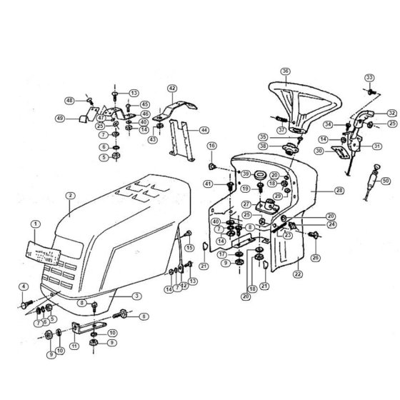 Dashboard for Stihl/Viking MT 680