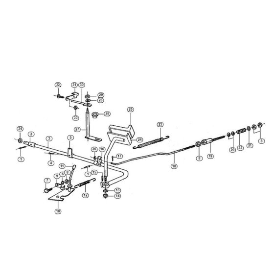 Pedal for MT 680 Mowers