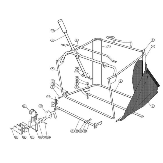 Grass Catcher Bag for MT 740