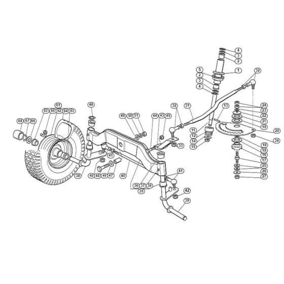 Steering for MT 740 Mowers