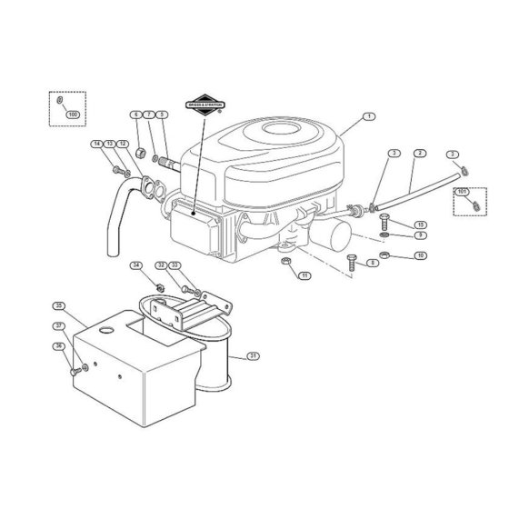 Engine for Stihl/Viking MT 745