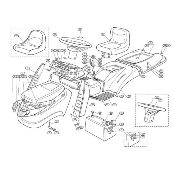Moulding for Stihl/Viking MT 785