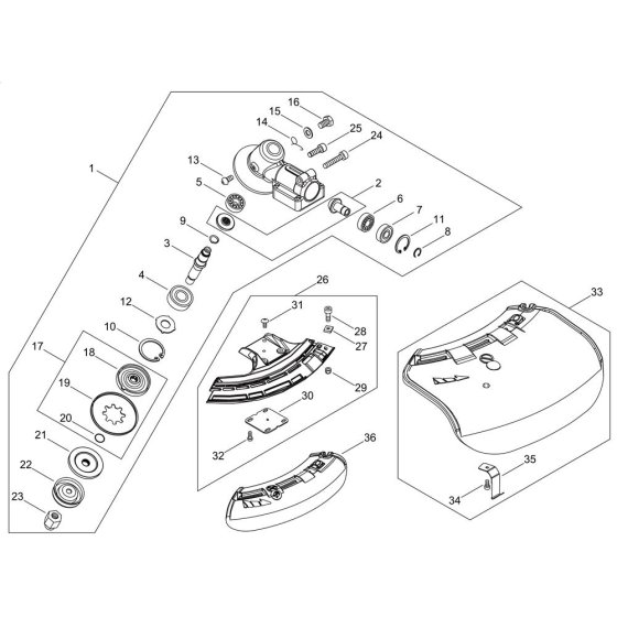 Gear Case & Shield for ECHO