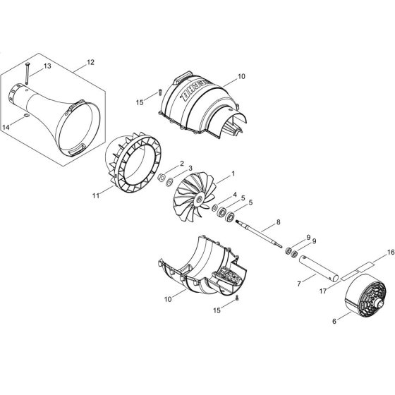 Fan Case for ECHO MTA-PB