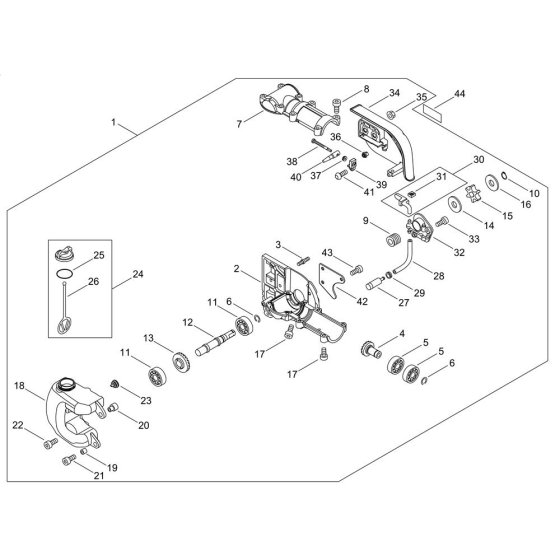 Gear Case for ECHO MTA-PP/E