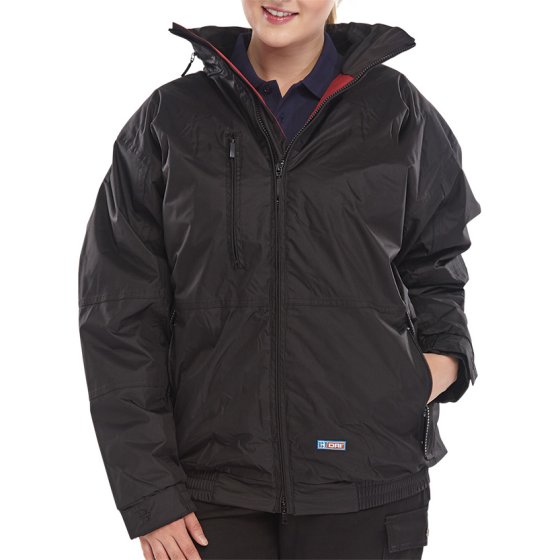 Mercury Bomber Jacket Polar fleece lined Polyester Pongee fabric Black MED
