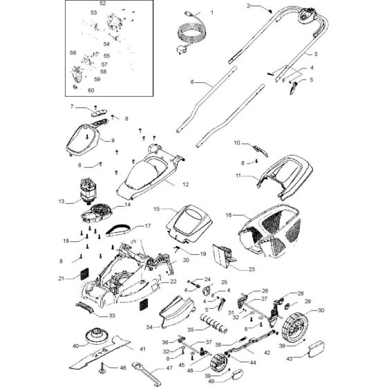 Flymo MULTIMO 340 Assembly