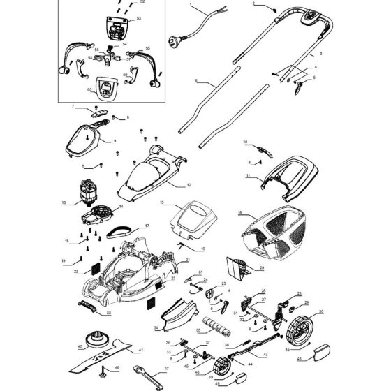 Flymo MULTIMO 420 Assembly