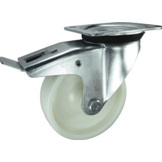 Nylon Braked Swivel Castor