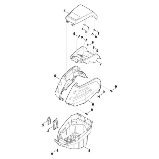 Housing Assembly for Stihl MVC 600.1 X