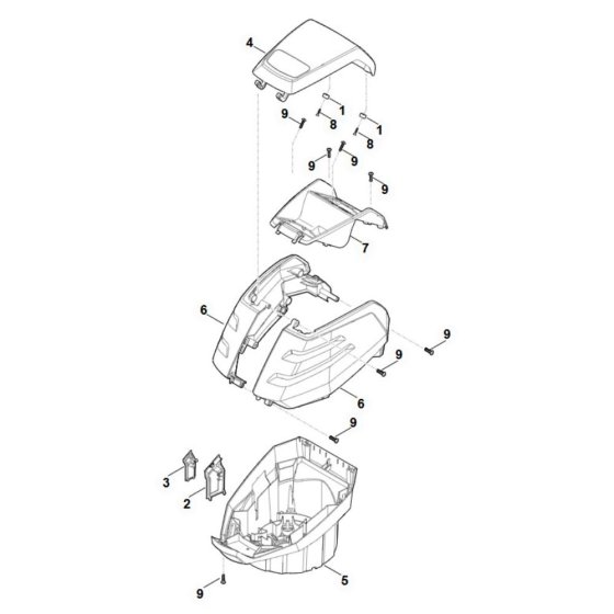 Housing Assembly for Stihl MVP 600.1