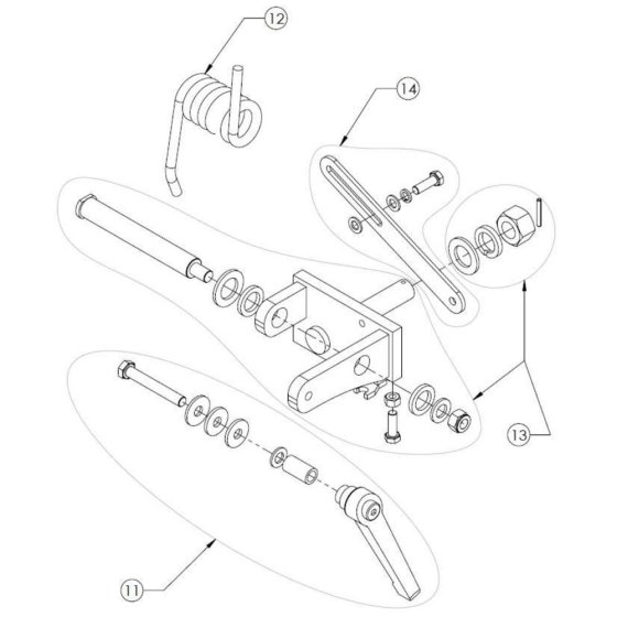 Pivot Head Assembly for Norton Clipper CM352 Masonry Saw