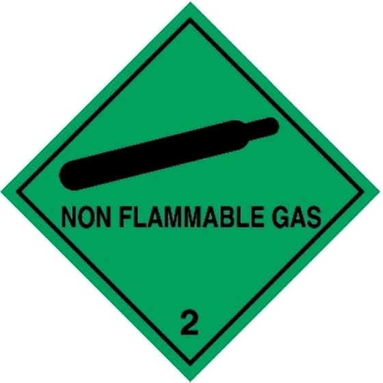 Non Flammable Gas Label