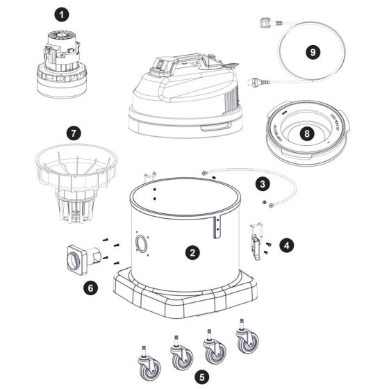 Numatic CV570 Assembly