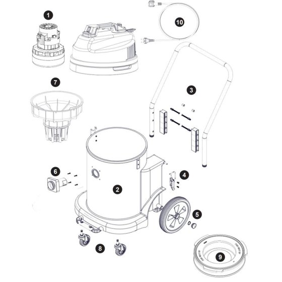 Numatic CVD900 Assembly