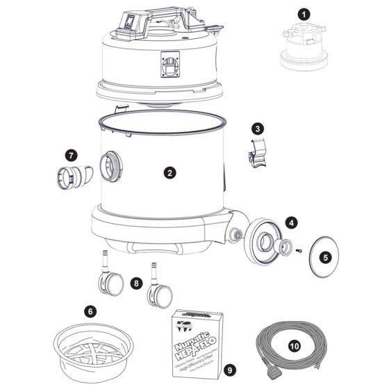 Assembly for Numatic NVQ370