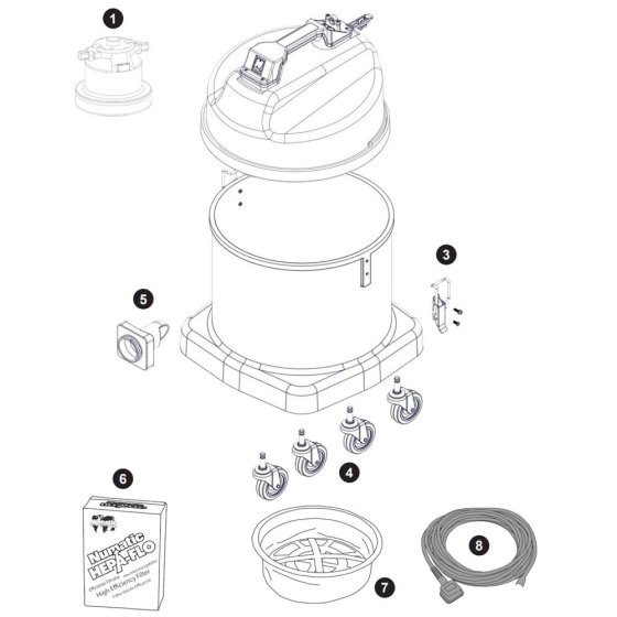 Numatic NVQ570 Assembly