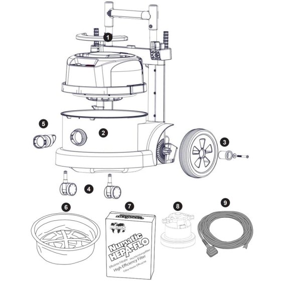 Numatic PPT220 Assembly