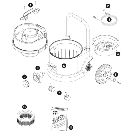 Assembly for Numatic TEL390S