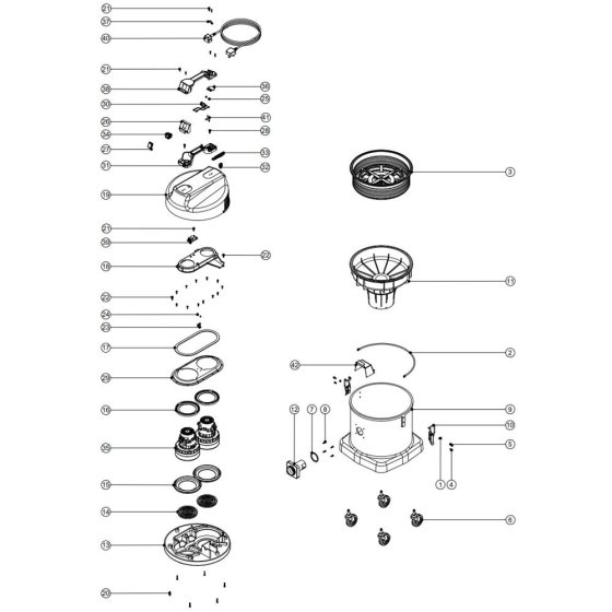 Numatic WVD570 Assembly