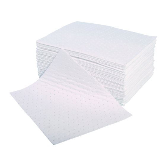 Oil & Fuel Absorbent Pads 38cm x 40cm Double Weight Dispenser (Pack of 100)