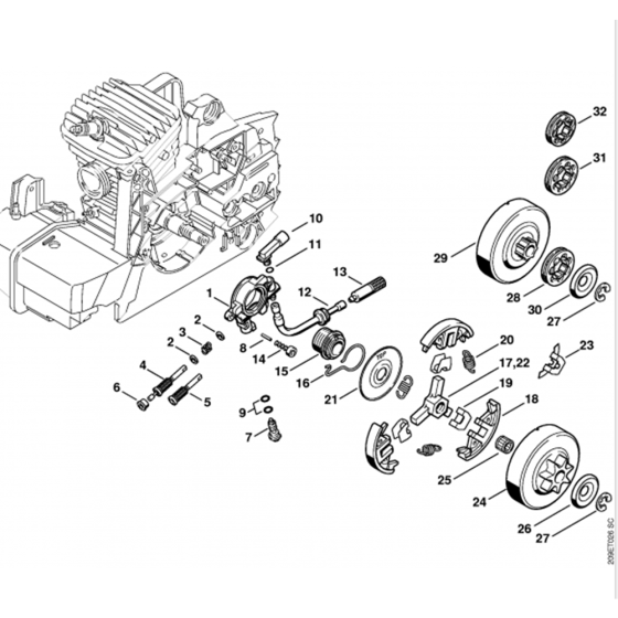 Oil Pump & Clutch Assembly