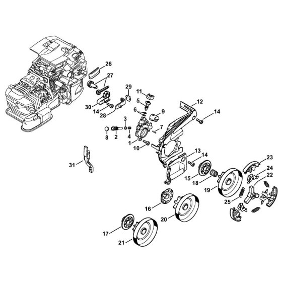 Oil Pump & Clutch Assembly