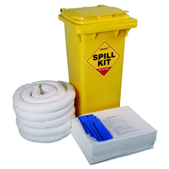 120L Spill Kit Wheelie Bins