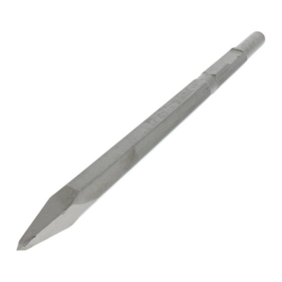 Bull Point 380mm x 21mm Hex Shank for Makita HM1200K Demolition Hammer - OEM No. P-13247