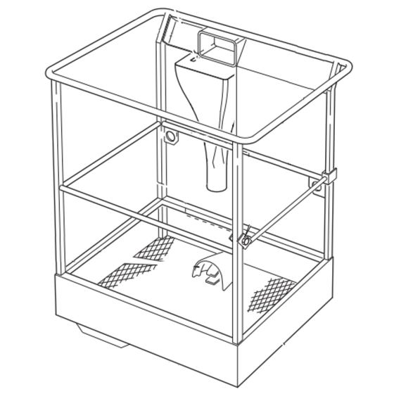 Cage F/G 2 Man (120) R/H Entry for Niftylift 120M Access Platform - OEM No P10049