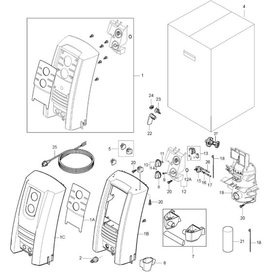 Front Assembly for Nilfisk P 150.2-10