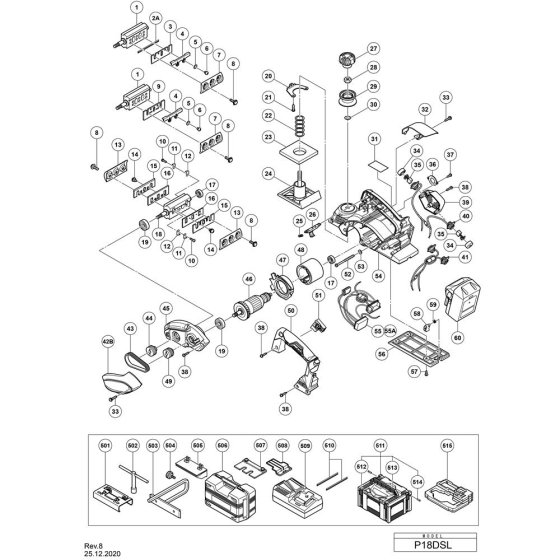 Main Assembly for Hikoki P18DSL
