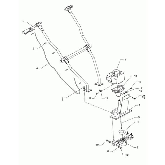Drive Assembly for Wacker P35 Screed