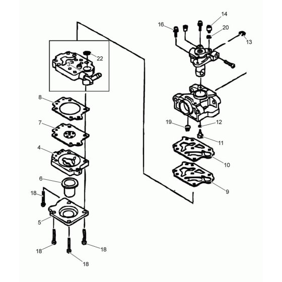 Carburettor Assembly for Wacker P35 Screed